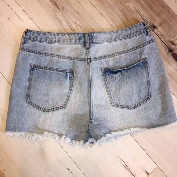 Forever 21 Distressed Cutoff Shorts High Rise 12" - Picture 2 of 6